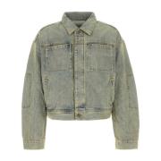 Zand Denim Jack Entire Studios , Beige , Heren