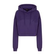 Cropped hoodie F**k , Purple , Dames