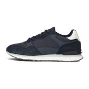 Blauwe Nylon Sneakers Monterrey Hoff , Blue , Heren