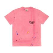 Vintage Logo Paint-Splattered T-Shirt Gallery Dept. , Red , Heren