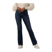 Flared Lichtgewicht Katoenen Jeans Summum Woman , Blue , Dames