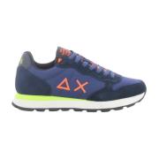 Heren Oranje Fluo Sneakers Sun68 , Blue , Heren