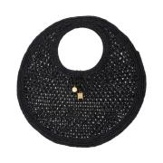 Zwarte Strand Ronde Tas Jacquemus , Black , Dames