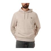 Tipped Hooded Sweatshirt Heren Sweater Fred Perry , Beige , Heren