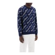 Jacquard Logo Trui door Verdy Kenzo , Blue , Heren