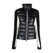 Zwarte Zip-Up Cardigan Moncler , Black , Dames