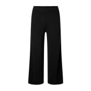 Gebreide broek met hoge taille en zakken Selected Femme , Black , Dame...