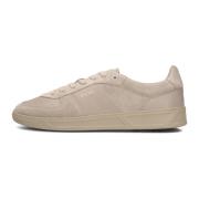 Beige Suède Lage Sneakers Hugo Boss , Beige , Heren