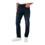 Blauwe Stijlvolle Broek Armani Exchange , Blue , Heren