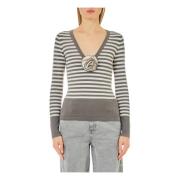 Stijlvolle Blauwe Jurk voor Vrouwen Blugirl , Gray , Dames