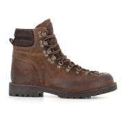 Bruine leren enkellaarzen Astorflex , Brown , Heren