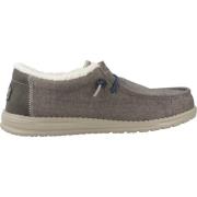 Herringbone Veterschoenen Hey Dude , Brown , Heren