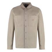 Katoenen overshirt met twee voorzakken Dickies , Beige , Heren