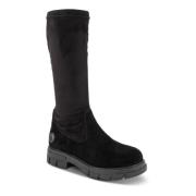 Chunky Lange Laars voor Ultiem Comfort Rieker , Black , Dames