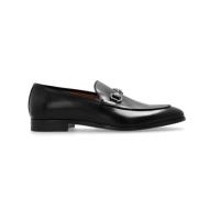 Horsebit Loafers van geborsteld leer Gucci , Black , Heren