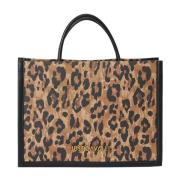 Luipaardprint Schoudertas Just Cavalli , Brown , Dames