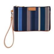 Moderne uniseks tas in blauw met veelkleurige strepen Gallo , Multicol...