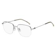 Stijlvolle brillenframes in rutheniumkleur Hugo Boss , Gray , Unisex