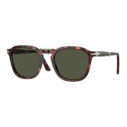 Stijlvolle Unisex Zonnebril met Acetaat Montuur Persol , Brown , Heren