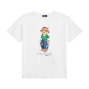 Witte The Beat T-Shirt met Beer Polo Ralph Lauren , White , Dames