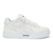 Witte leren sneaker met uitsparingen Palm Angels , White , Heren