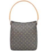 Pre-owned Canvas handbags Louis Vuitton Vintage , Brown , Dames