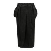 Stijlvolle A-Lijn Rok Maison Margiela , Black , Dames