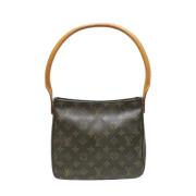 Pre-owned Canvas handbags Louis Vuitton Vintage , Brown , Dames