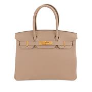 Pre-owned Leather handbags Hermès Vintage , Brown , Dames