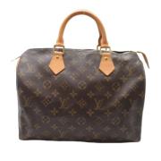 Pre-owned Canvas handbags Louis Vuitton Vintage , Brown , Dames