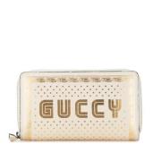 Pre-owned Leather wallets Gucci Vintage , Beige , Dames