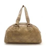 Pre-owned Leather totes Chanel Vintage , Brown , Dames