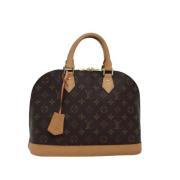 Pre-owned Canvas handbags Louis Vuitton Vintage , Brown , Dames