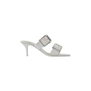 Pre-owned Leather sandals Alexander McQueen Pre-owned , White , Dames