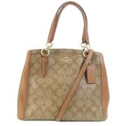 Pre-owned Canvas totes Coach Pre-owned , Brown , Dames