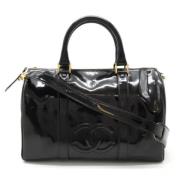 Pre-owned Leather handbags Chanel Vintage , Black , Dames