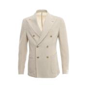 Beige Dubbelborstig Jas L.b.m. 1911 , Beige , Heren