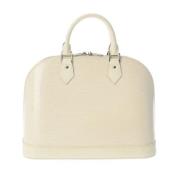 Pre-owned Leather handbags Louis Vuitton Vintage , White , Dames