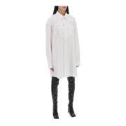 Katoenen Poplin Chemisier Jurk Maison Margiela , White , Dames