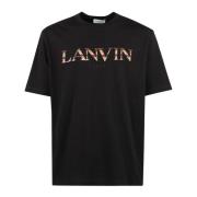 Klassieke Curb T-shirt Lanvin , Black , Heren