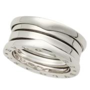 Pre-owned Metal rings Bvlgari Vintage , White , Dames