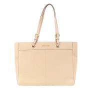 Pre-owned Leather totes Michael Kors Pre-owned , Beige , Dames