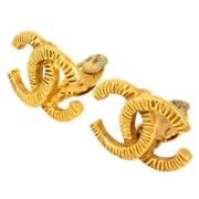 Pre-owned Metal chanel-jewelry Chanel Vintage , Yellow , Dames