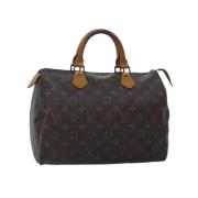 Pre-owned Canvas handbags Louis Vuitton Vintage , Brown , Dames