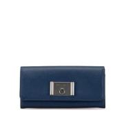 Pre-owned Leather wallets Prada Vintage , Blue , Dames