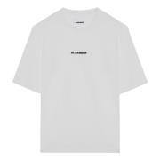 Korte mouwen ronde hals T-shirt Jil Sander , White , Heren