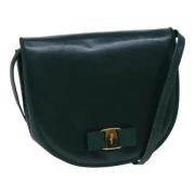 Pre-owned Leather shoulder-bags Salvatore Ferragamo Pre-owned , Green ...