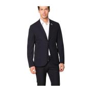 Dynamische blazer in stretch jersey Mason's , Blue , Heren