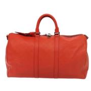 Pre-owned Leather handbags Louis Vuitton Vintage , Red , Dames