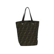 Pre-owned Canvas handbags Fendi Vintage , Black , Dames